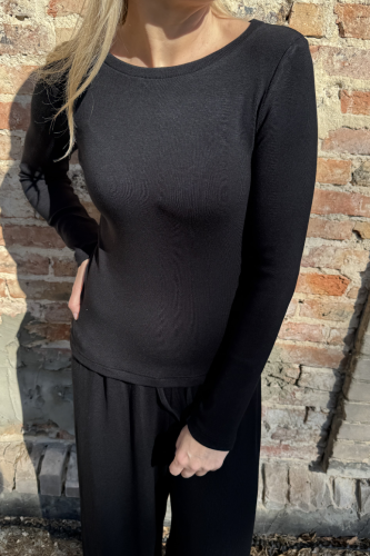 Longsleeve z premium dzianiny wiskozowej